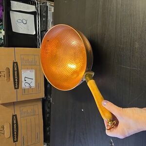 SOLID COPPER Heavy Vintage ROUND DOUBLE BOILER PAN, 15.5”, 8.5